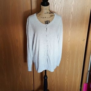 Grey gap button up sweater. Nwt